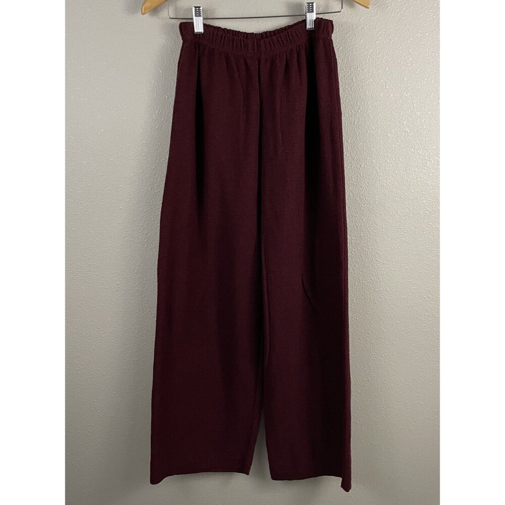 Stephanie Schuster For Princess Knitwear Womens M Red USA Lagenlook Pull On Pant